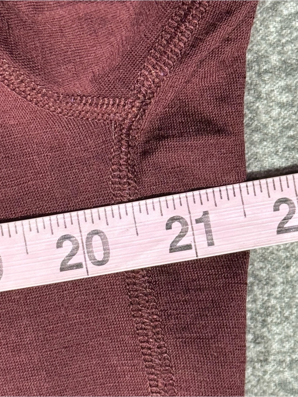 Icebreaker Merino 200 Oasis Long Sleeve Thermal Top Mens XL Maroon Wool Base - Picture 8 of 9